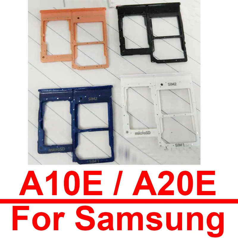 Лоток для Micro Sim-карт для Samsung A10E SM-A102U A102N A102W A20E A202 A202F A202DS, держатель для двух SIM-карт, ридер, запасные части