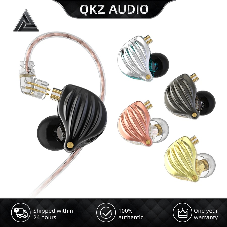 

QKZ ZXK Wired Headphones With Microphone Bass Earbuds Stereo Sport Running HiFi Earphone Noise Cancelling Headset Music Monitor