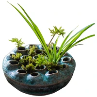 lotus seedpod ceramic aromatherapy stove incense holder incense box vase vintage distressed new chinese style zen decoration