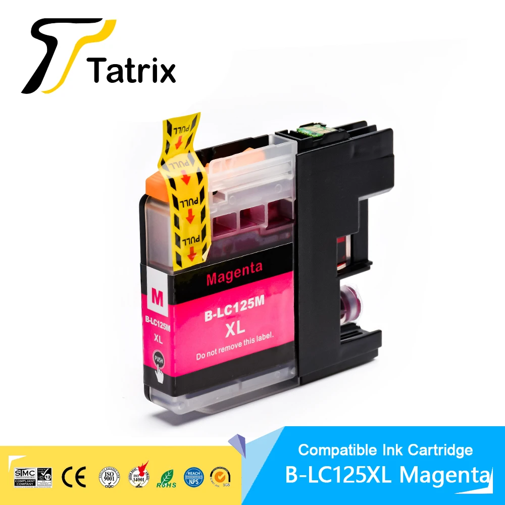Фото Совместимый цветной чернильный картридж Tatrix LC127 LC125 Premium для принтеров Brother MFC-J4410DW/J4510DW/J4610DW/J4710DW DCP-J4110DW №4
