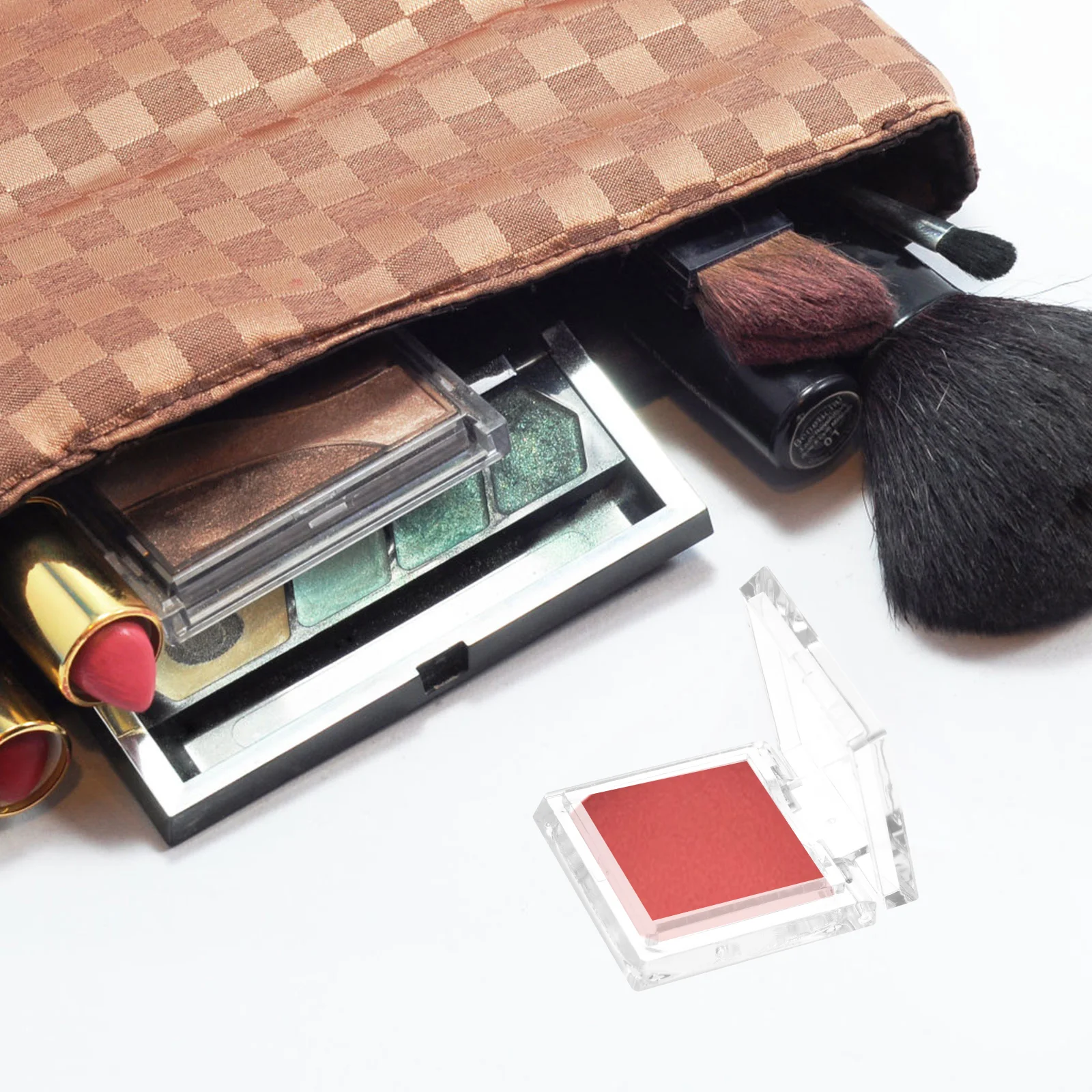 4 шт. магнитная прозрачная квадратная мини-коробка для теней век блузки палитра