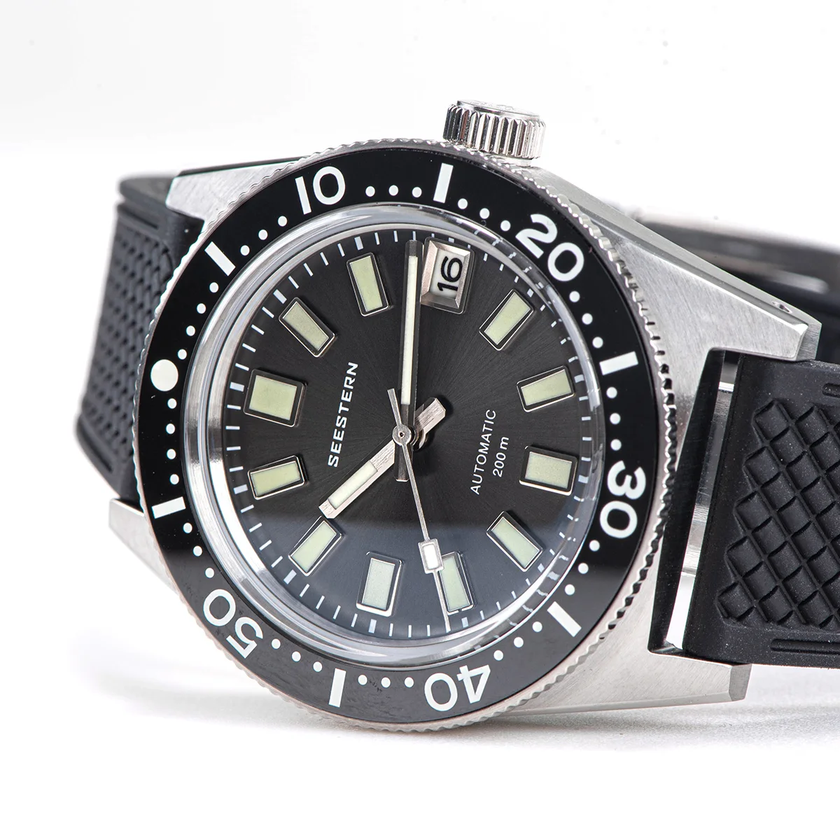 Pаспродажа Мужские часы 62MAS Diver 38 мм, оригинальное сапфировое стекло Nh35, автоматические механические водонепроницаемые светящиеся даты, керамический Б...