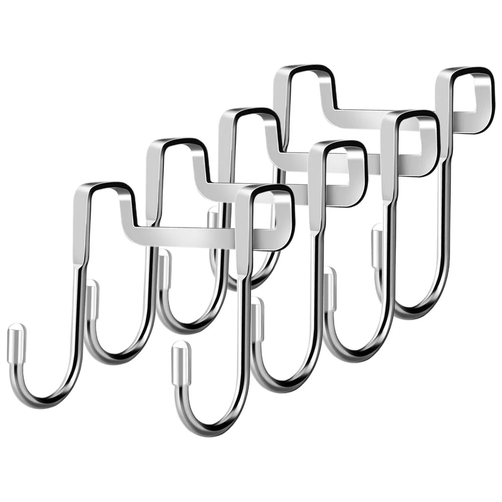 

Towel Holder Kitchen Cabinet Double Hook Door Clothes Organizer Rack Hanger Hats