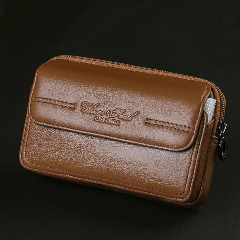 

Men Vintage 100% Genuine Leather Business Clutch Bags Mobile Phone Case Cigarette Purse Pouch Cowhide Male Handy Bag Wallet