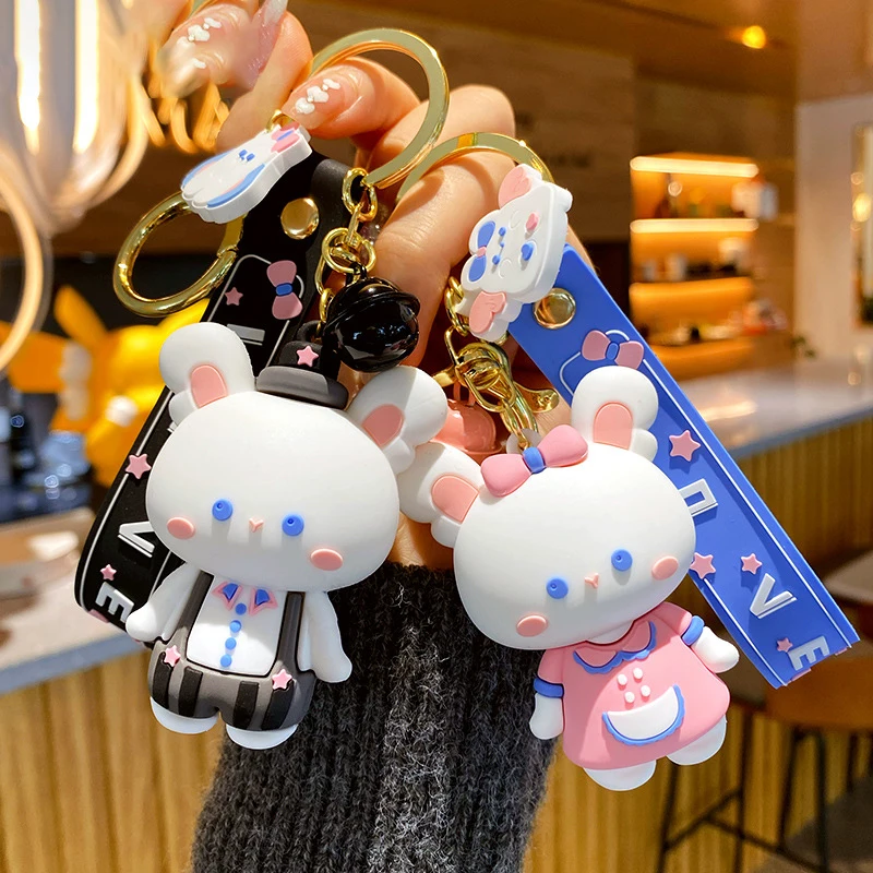 2022 креативный брелок с изображением котенка розового кролика эльфа симпатичный
