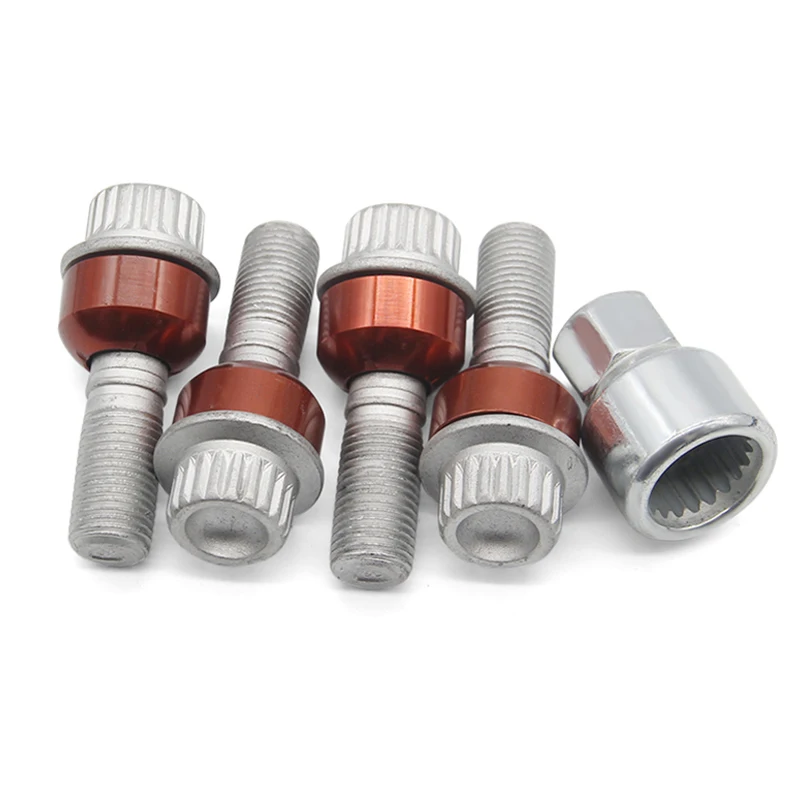 

Автомобильный противоугонный винт M14 * 1,5, болт для колеса с подвижными зубьями, 20 зубьев для VW Touareg Porsche Cayenne Audi A7, автомобильные аксессуары