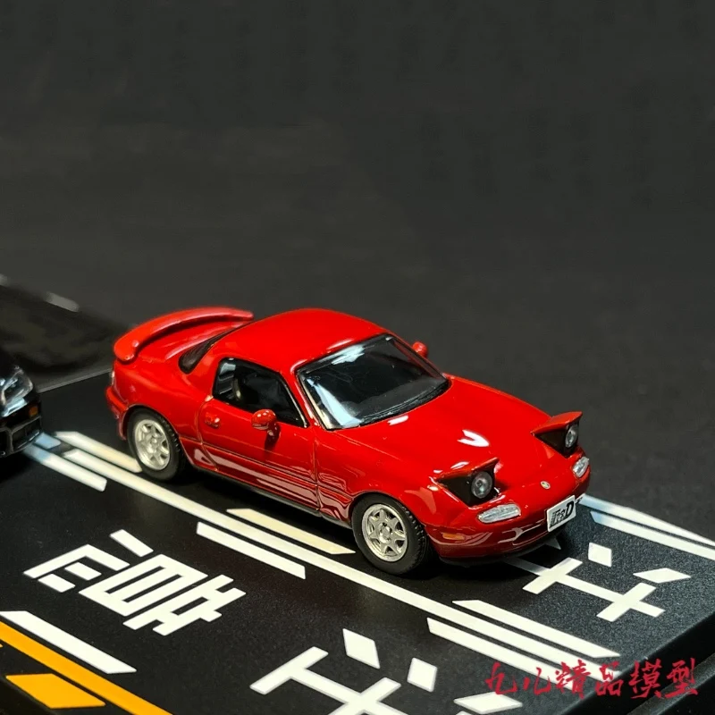 Японское аниме 1:64 Mazda NA6CE Nissan ER34 литые модели автомобилей из сплава украшения для