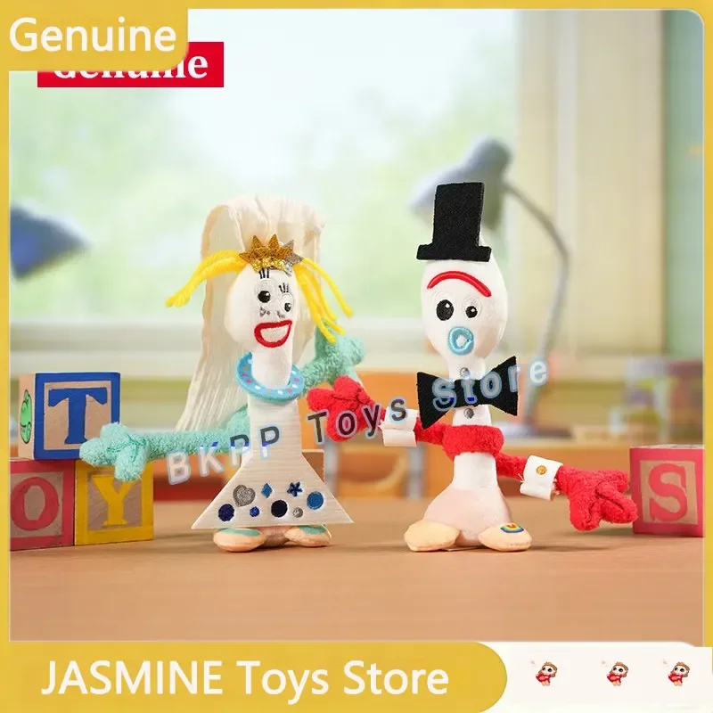 Фото Оригинальный плюшевый брелок Disney Toy Story Forky, подвеска-шарм для рюкзака, мягкая игрушка-кулон, подарок для пары, аксессуар для мужчин и женщин №2