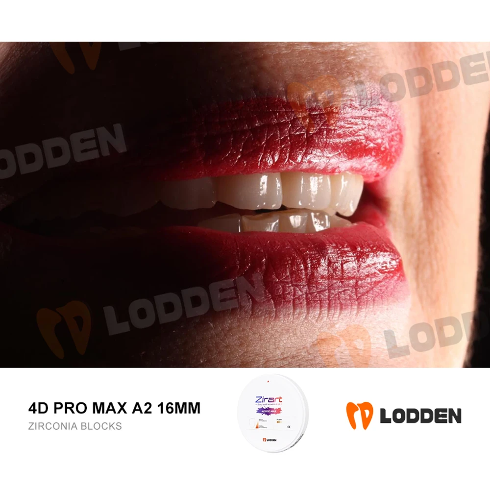 Фото Lodden 4D PRO MAX Циркониевый стоматологический многослойный блок 98 мм VITA16 цветов Суперпрозрачный стоматологический циркониевый диск для CAD CAM №4