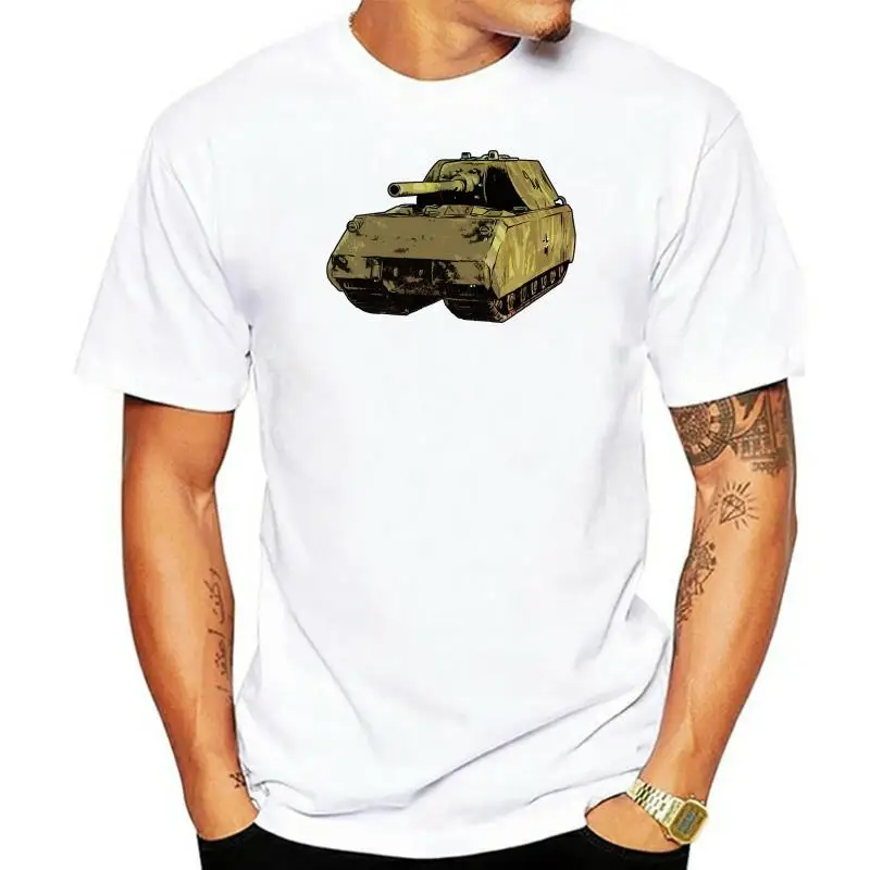 

Футболка Panzerkampfwagen 8 Maus Ww2, немецкая Мужская одежда для фитнеса