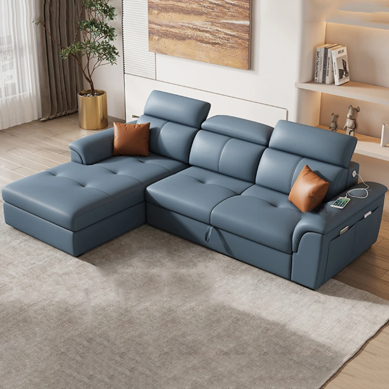 Диван-кровать складной деревянный с USB-зарядкой удобная мебель для гостиной