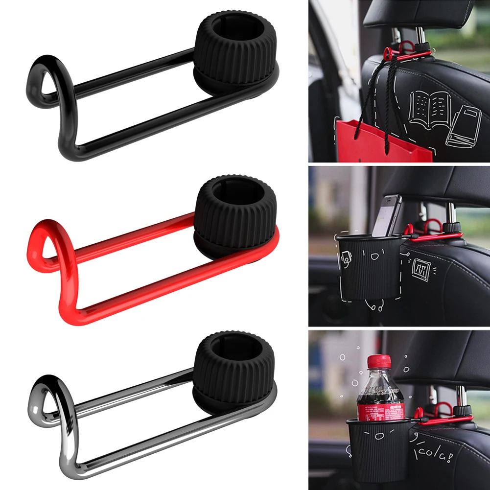 

Car Seat Headrest Hook Auto Back Seat Organizer Hanger Storage Holder Interior Accessories for Handbag Purse Bags Clothes Coats