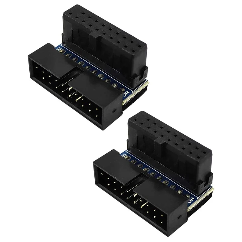 

2 шт., адаптер питания с углом поворота 90 градусов, USB 3,0