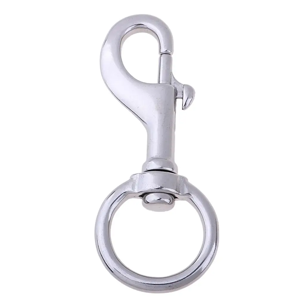 

Bolt Snaps Hook Stainless Steel Trigger Chain Metal Clips Key Holder for Water Garage Use Tent Tarp Cover