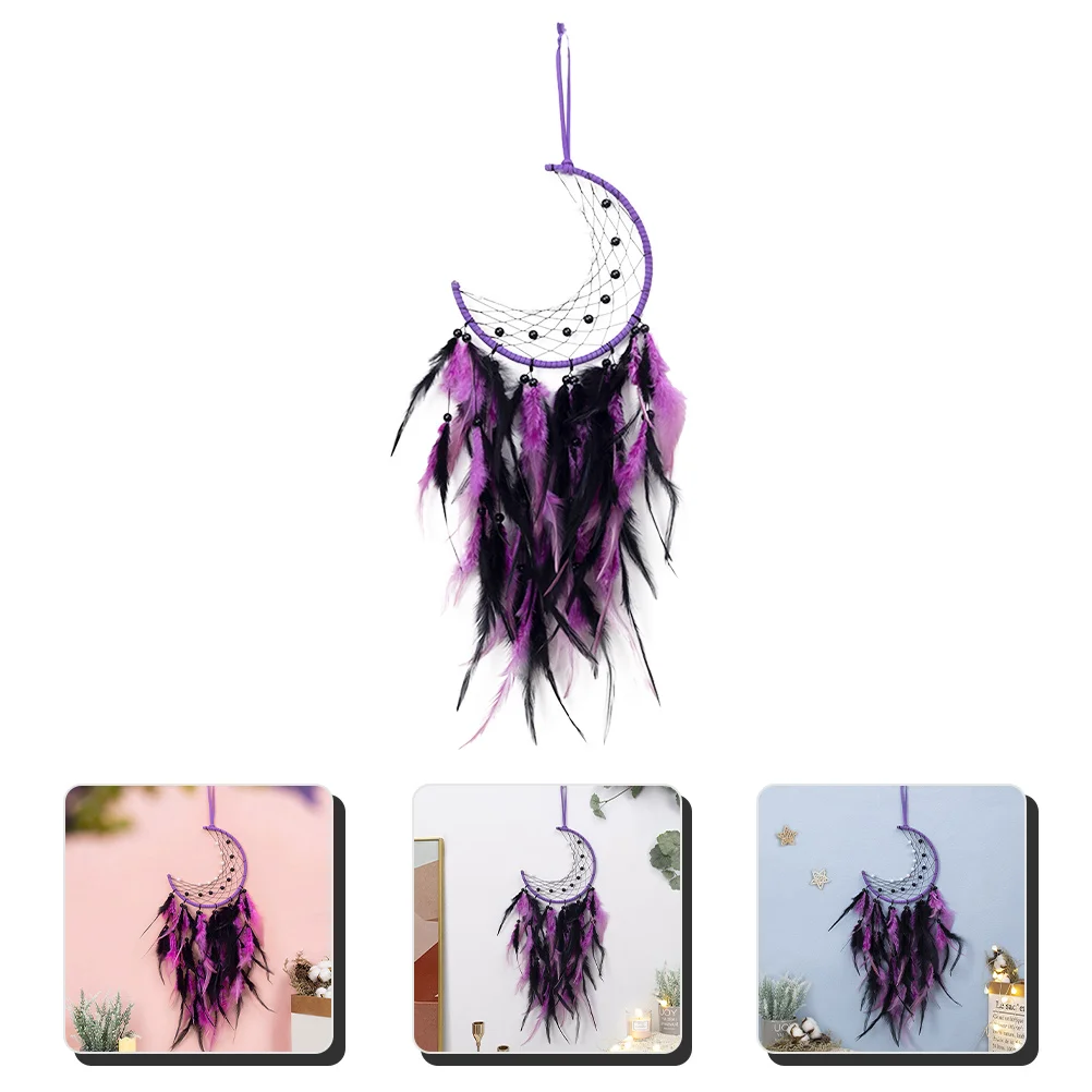 

Creative Exquisite Novelty Nursery Dream Catcher Bohemia Dreamcatcher Woven Moon Dream Catcher Hanging Decor