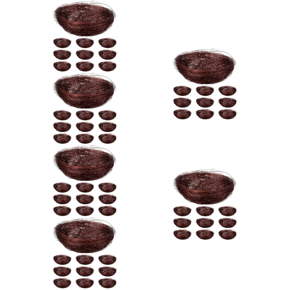 

60 Pcs Simulated Bird Nest Faux Decor Artificiales Decorativas Para Branch