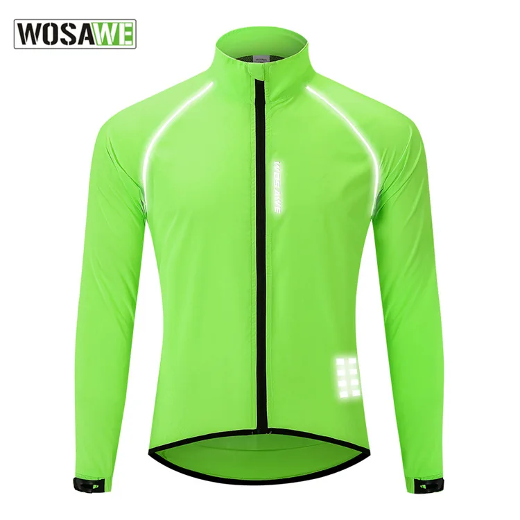 Ветровка Светоотражающая Мужская с длинным рукавом | Спорт и развлечения