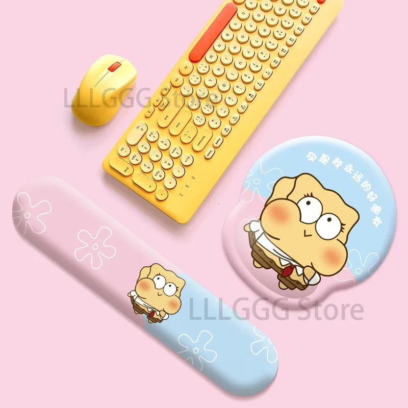 3D коврик для мыши Губка Боб Мультяшные аниме подставки рук под запястье Патрик