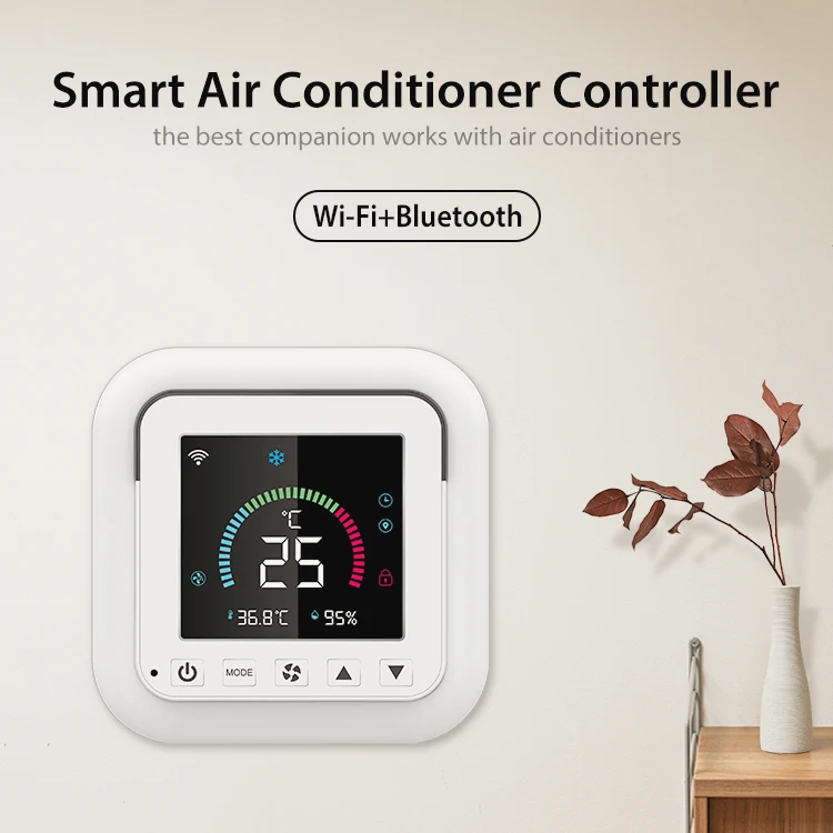

Intelligent Linkaged With Air Conditioner Siren Alarm Wifi Tuya Indoor Temperature Control Switch App Remote Control