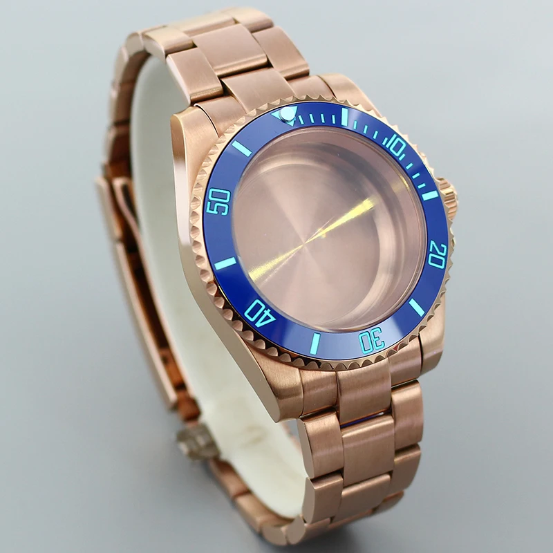 Корпуса часов 40 мм ремешки из розового золота сапфир 120 цилиндров