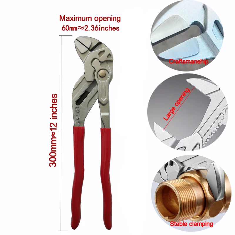 Многоцелевой зажимной ключ разводной плоскогубцы для быстрой водяной помпы