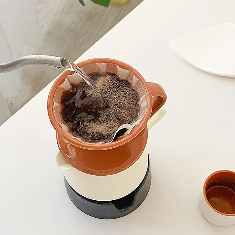 Керамический набор для выпечки кофе V-образная капельница с чашкой керамическая