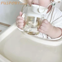 baby bottle olive flower with gravity ball straw water cup milk bottle ppsu newborn drinking cups wide mouth design child kettle