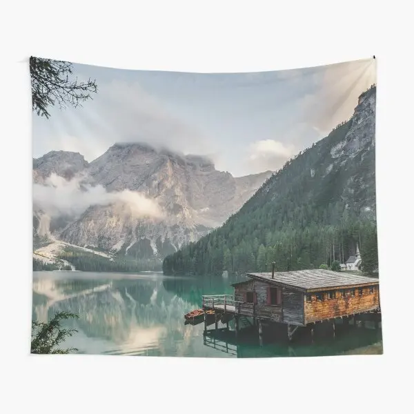 

Live The Adventure Lago Di Braies Vii Tapestry Bedroom Travel Living Wall Blanket Colored Decoration Beautiful Hanging Mat Art