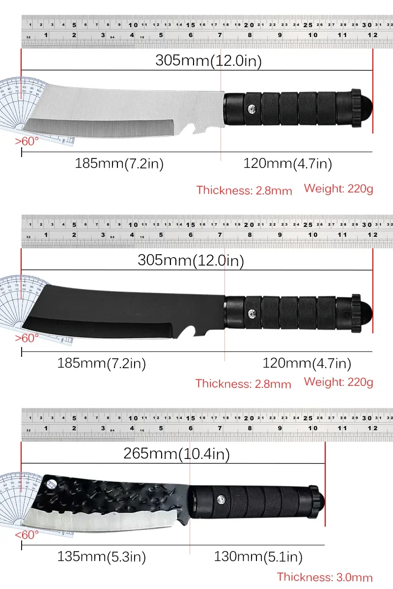 Многофункциональные кухонные ножи из нержавеющей стали нож для мясника молоток