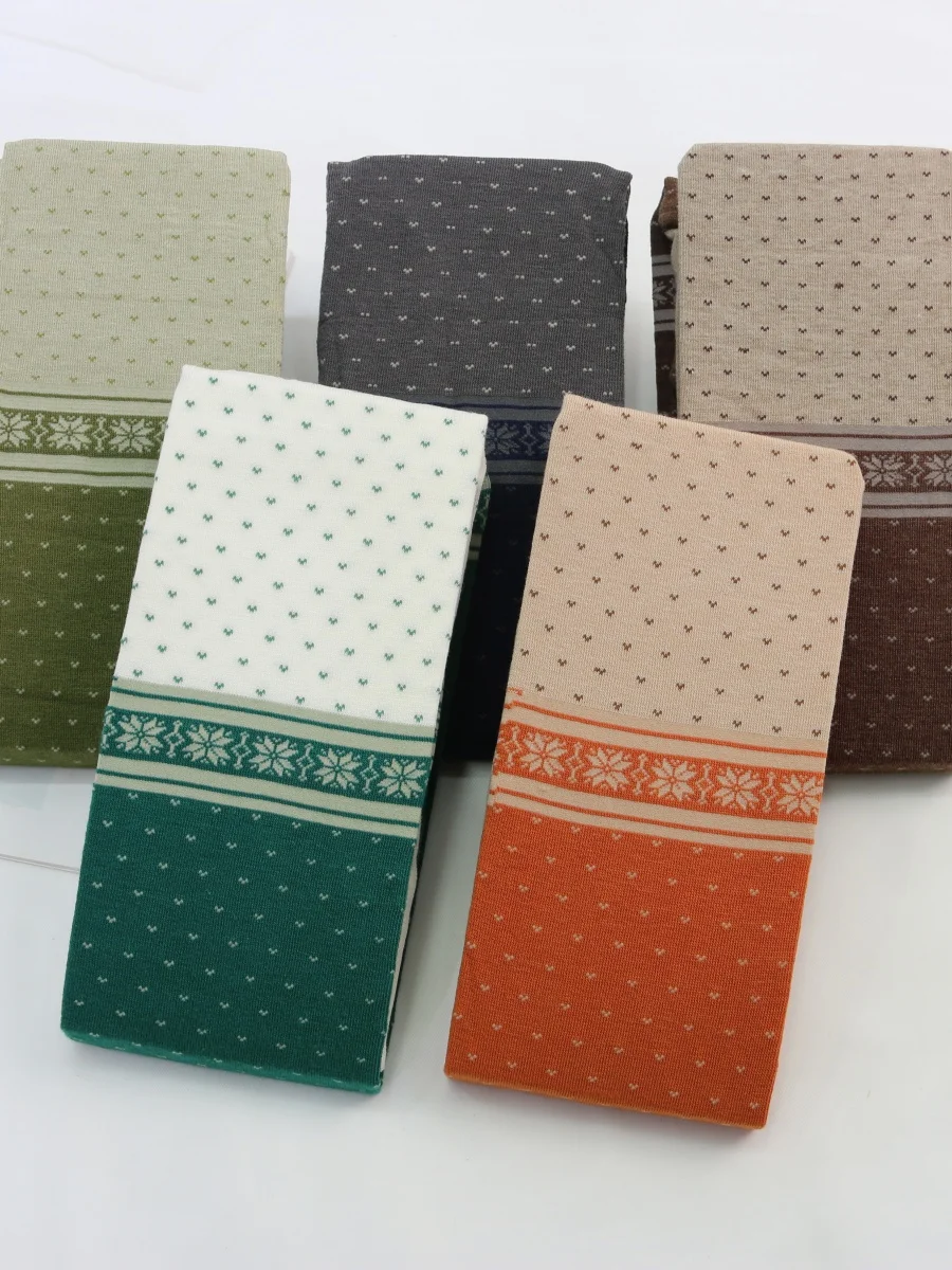 Леггинсы женские демисезонные эластичные винтажные жаккардовые колготки в