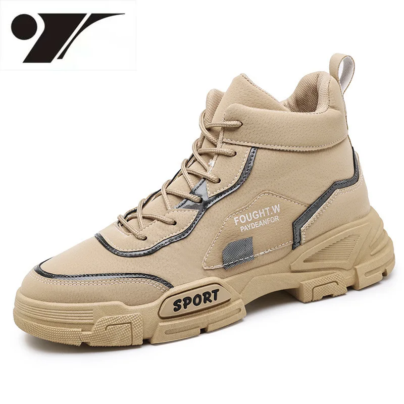 

Martin Boots Mid-Top Thick Bottom Men Boots Outdoor Comfortable Hiking Boot Leisure Breathable Lightweight Breathable