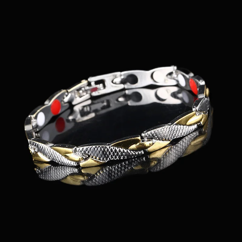 

Male and female lovers titanium steel magnetic Dragon Bracelet European and American creative bracelet JewelryPulseras de hombre