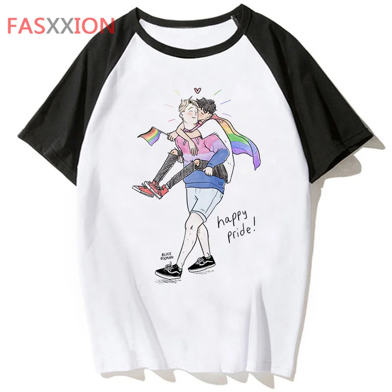 

heartstopper t shirt hip streetwear t-shirt male tee tshirt for men clothing top harajuku funny hop