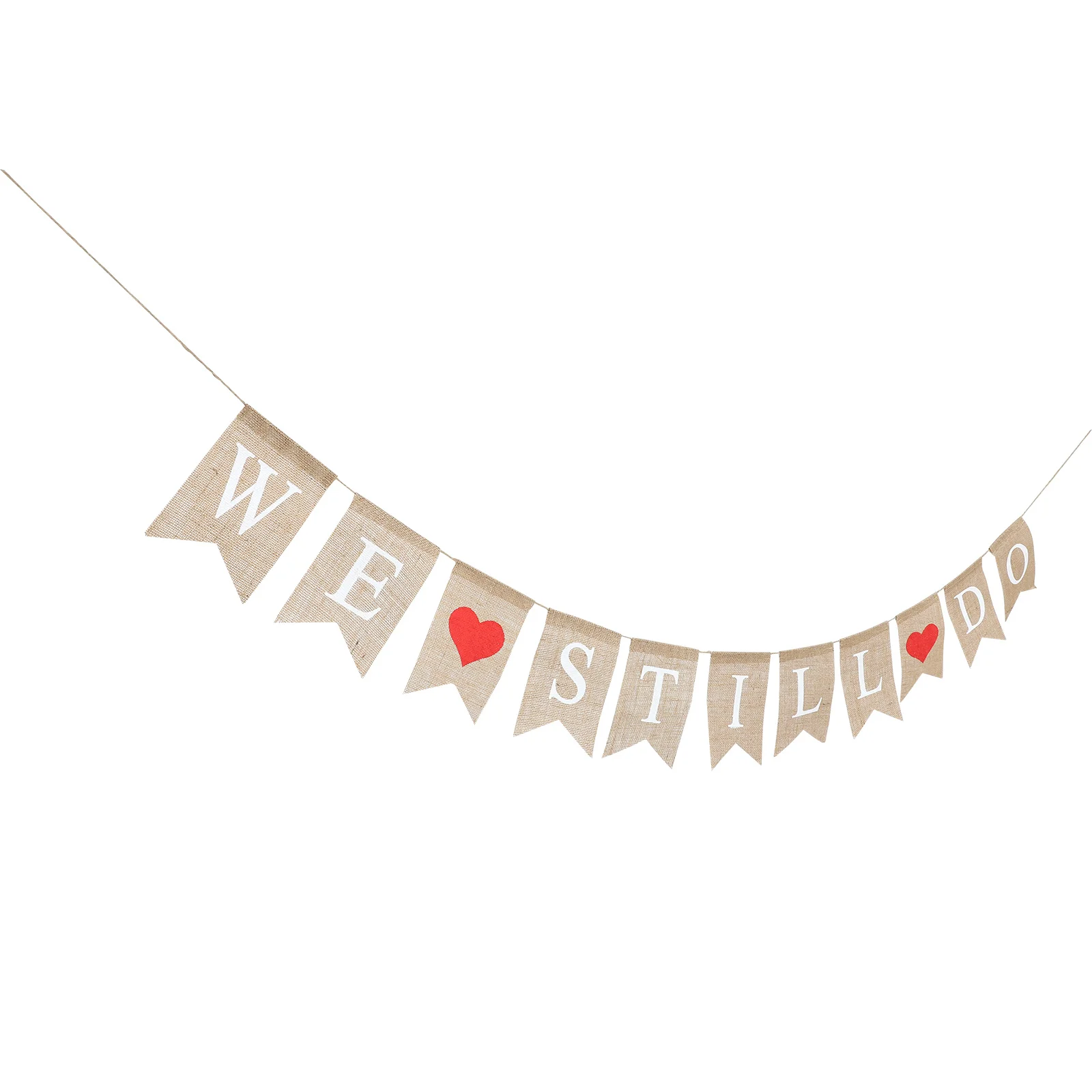 

Wedding Banner Party We Do Hanging Still Garland Swallowtail Decorations Home Bunting Flag Photo Burlap Props Sign Supplies