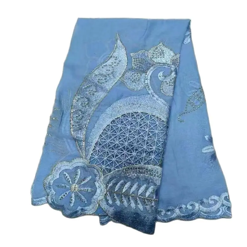 2023Muslim Ramadan Hijab oversize 2.4m  big big size scarf Hijabs For Woman African Islam Dubai Cotton Embroider Scarf Shawl