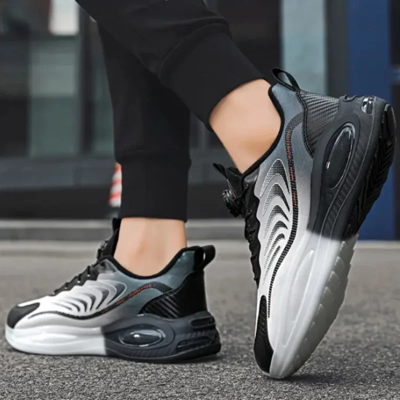 Мужские кожаные кроссовки Повседневная модная обувь для ходьбы и бега роскошные