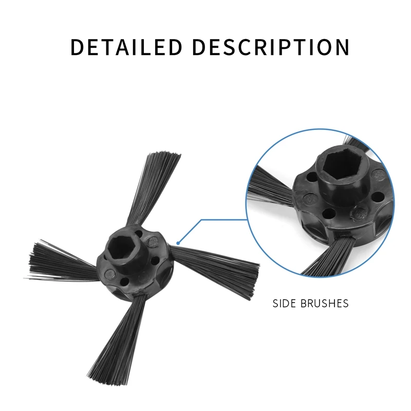 9X Hepa-фильтр 3X Боковая щетка для Neato Botvac D3 D4 D5 D6 D7 D70 D75 D80 D85 Connected 75E 80 85 Щетки Фильтры