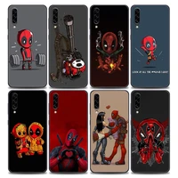 cute cartoon deadpool marvel phone case for samsunga10 e s a20 a30 a30s a40 a50 a60 a70 a80 a90 5g a7 a8 2018 soft silicone