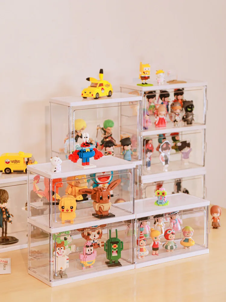 

Action Figure Organizer Cartoon Doll Storage Display Case Blind Box Toy Storage Box Anime Model Showcase Shelf Stand Collectible