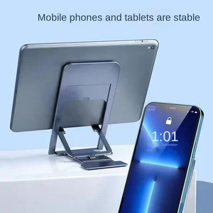 Foldable Tablet Phone Desk Phone Stand for iPad iPhone Samsung Desk Stand Adjustable Desk Stand Smar