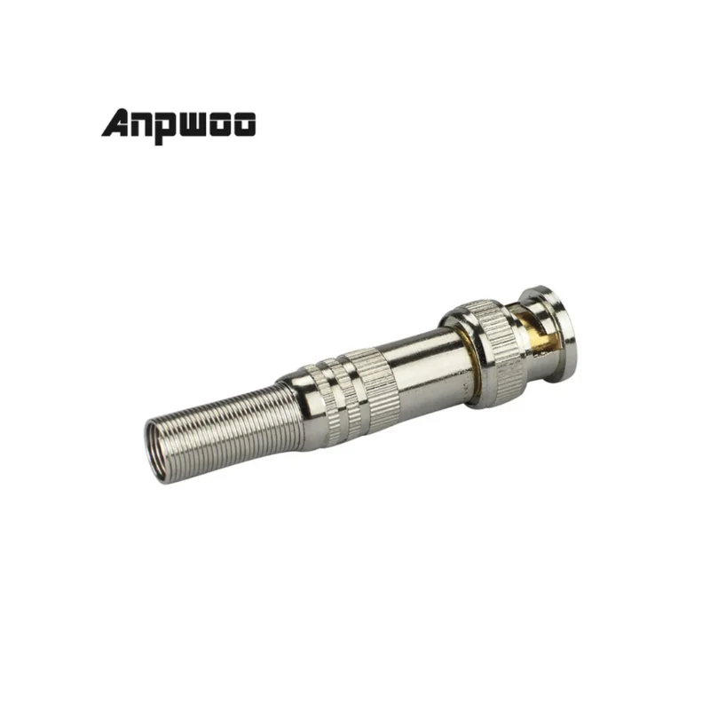 

ANPWOO Hot 10 Pcs Solder Less Twist Spring BNC Connector Jack for Coaxial RG59 For CCTV Camera Surveillance Kit System
