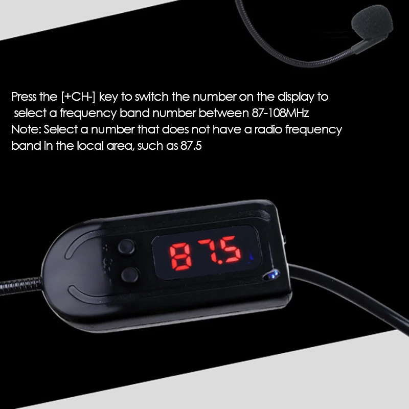 Wireless Microphone Headset For Voice Amplifier Megaphone Radio Mic Loudspeaker Stage Speakers Conferenceetc