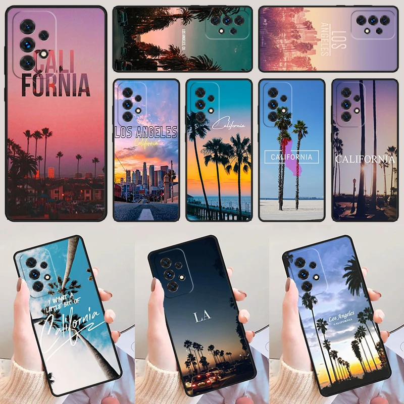 Калифорния Лос-Анджелес для Samsung Galaxy A52 A72 A73 A20e A21S A50 A70 A11 A12 A42 A31 A40 A51 A71 A32 A80 A91 чехол