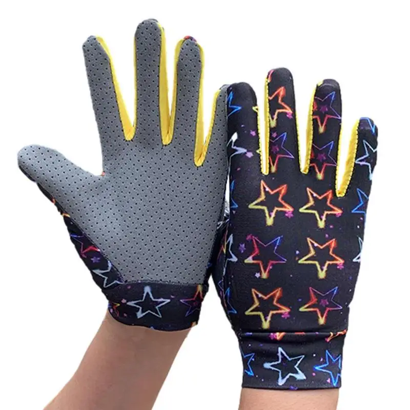 Sun Gloves Elastic Ice Silk Full Finger Cycling Gloves For K