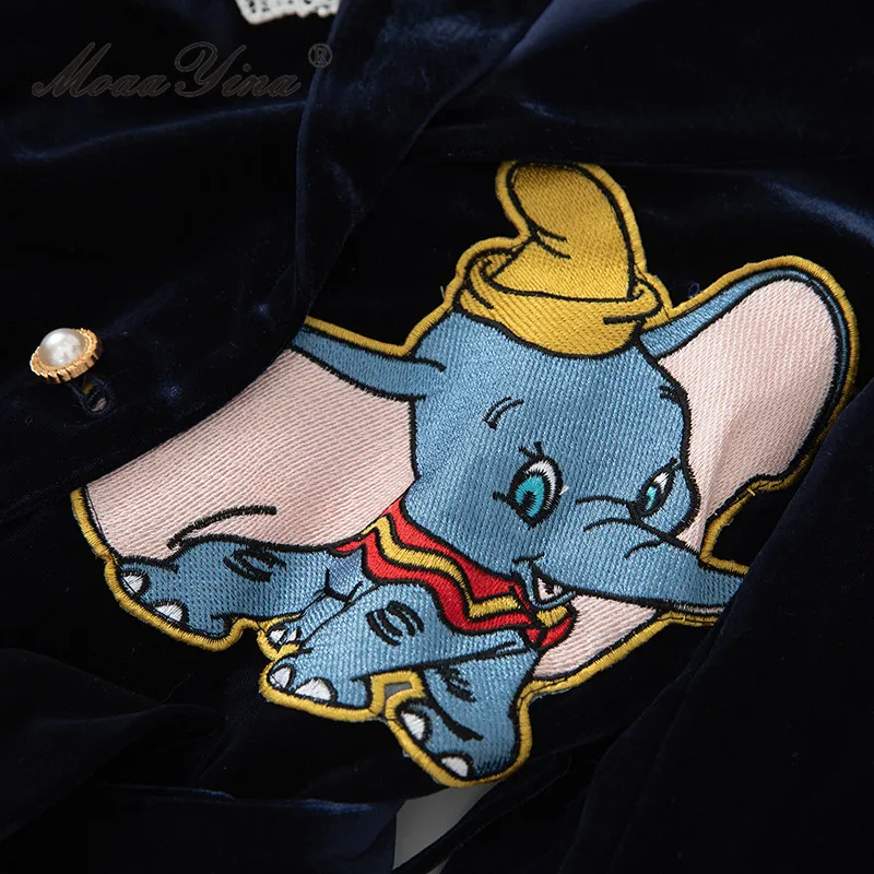 Женский Повседневный костюм MoaaYina из двух предметов: двубортный топ с отложным