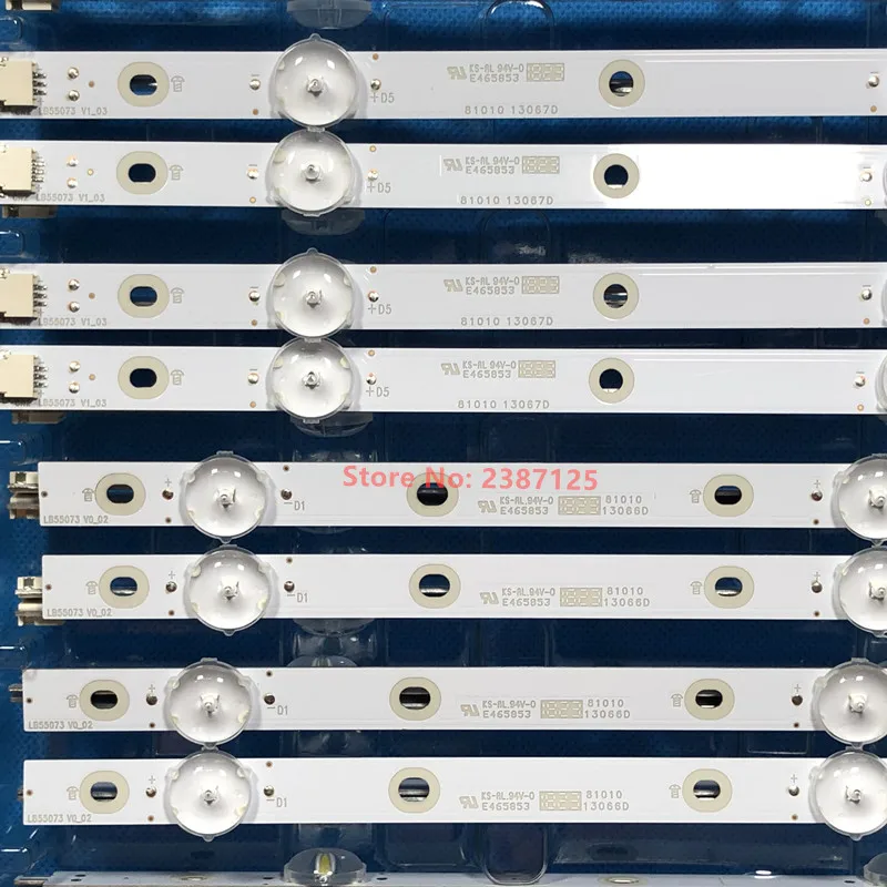 Фото Светодиодная лента для LB-PM3030-GJPHP556X10AKV2-R-Y L 55PUS5672 55PUS6162 55PUS6262 5PUS6272 55PUS6412 55PUS6503 55PUS7504 T550QVN05.7 №5