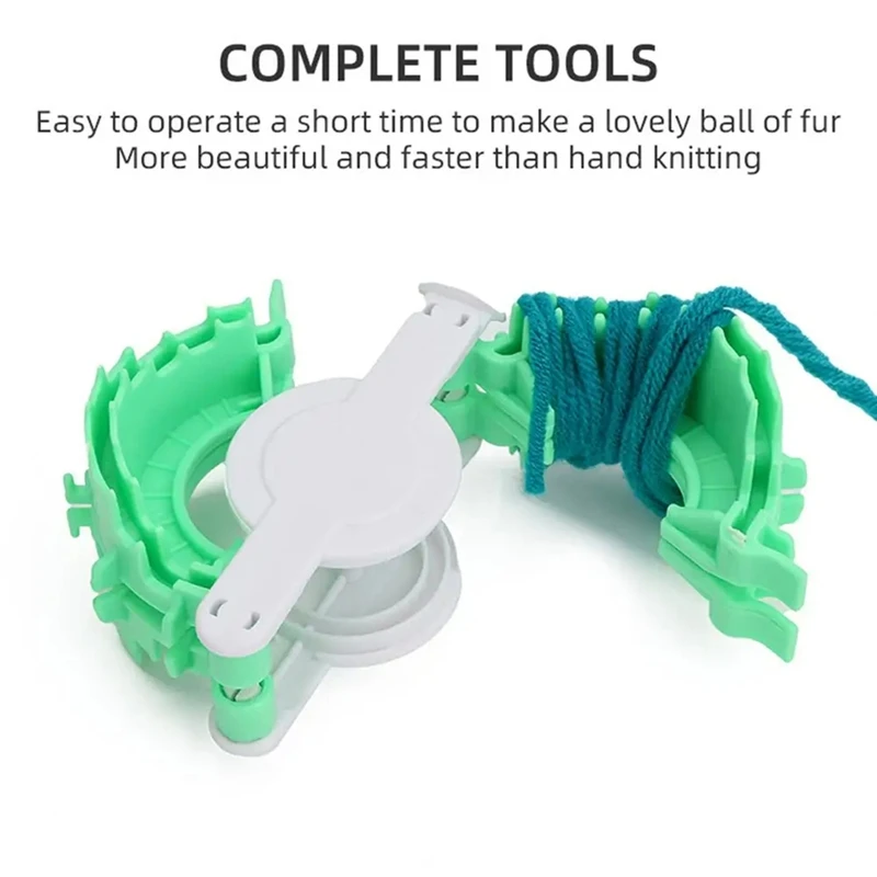 Pom Maker Пуфы Инструмент для плетения шариков в форме сердца Пряжа вязания крючком 2