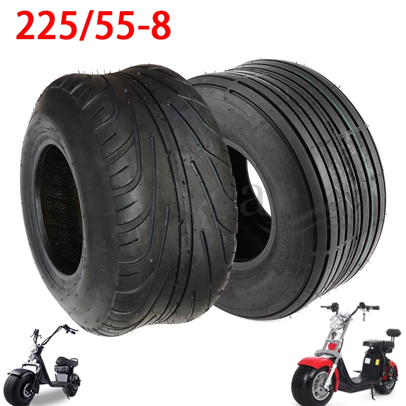 

Шины для электросамоката 225/55-8, 18 на 9,5-8, передние или задние, 8 дюймов, 4PR, 6PR, вакуумные