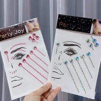make up diamant ogen gezicht festival diy body crystal gems tattoo lijm strass nail art decoratie acryl oogschaduw sticker