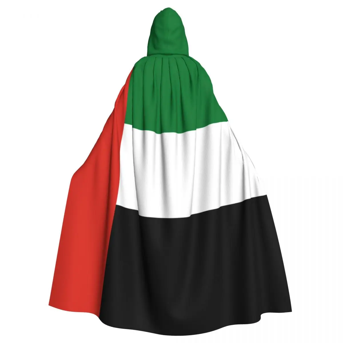 

Uae Flag Unisex Witch Party Reversible Hooded Adult Vampires Cape Cloak